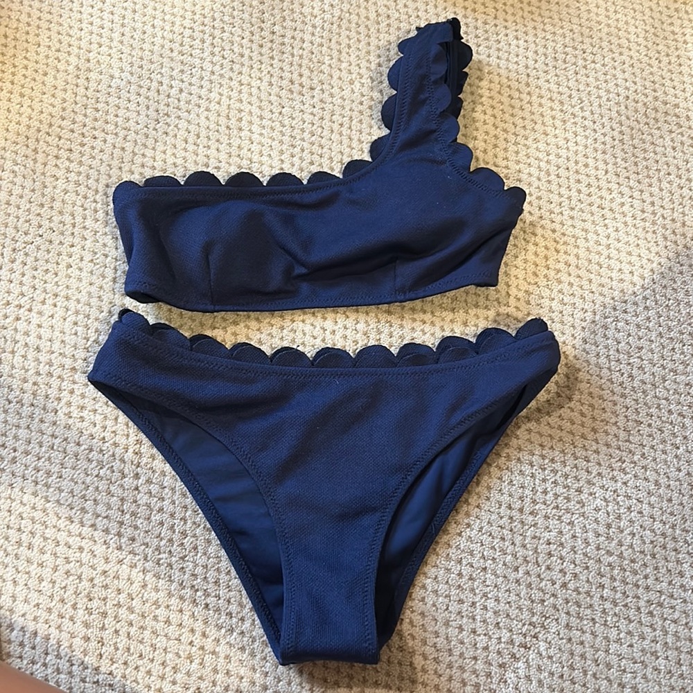 adorable navy swimsuit